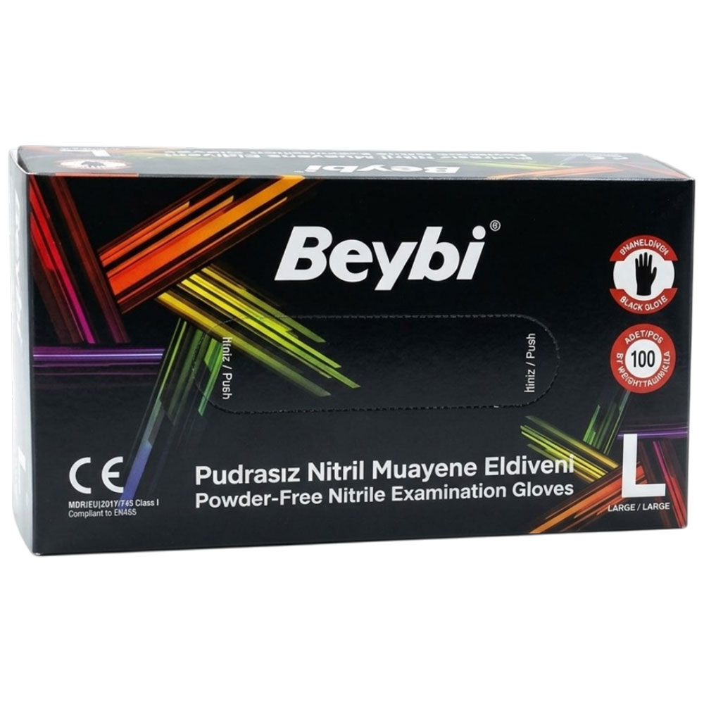 Beybi Eldiven Nitril Pudrasız L - BEYBİ