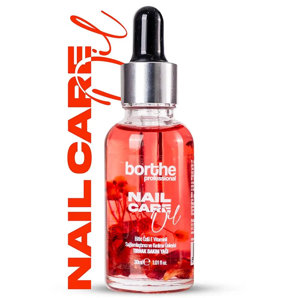 Borthe Bitki Özlü Tırnak Bakım Yağı Kırmızı-Çilek 30 ML - BORTHE