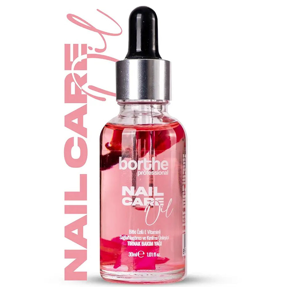 Borthe Bitki Özlü Tırnak Bakım Yağı Pembe-Gül 30 ML - BORTHE