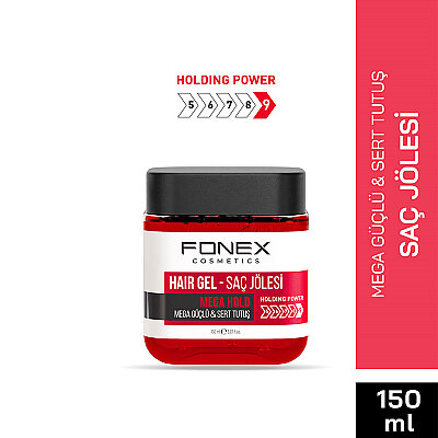 Fonex Saç Jölesi Mega Güçlü - Sert Tutuş 150 ML - 1