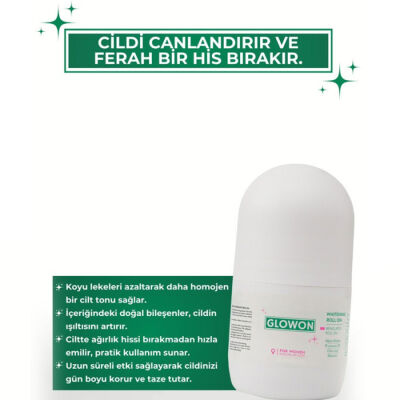 Glowon Beyazlatıcı Roll on Kadınlar İçin 50 ML - 2