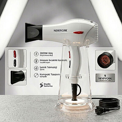 Hector New York Style 2400 W Fön Makinası Beyaz - 2