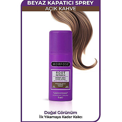 Morfose Beyaz Kapatıcı Sprey Açık Kahve 75 ML - 1