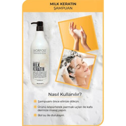 Morfose Hair Shampoo Milk Keratin 1000 ML - 3