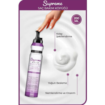 Morfose Suprema Saç Köpüğü 200 ML - 2