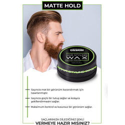 Ossion Premium Barber Wax Matte Hold 150 ML - OSSION (1)