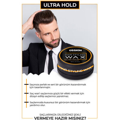 Ossion Premium Barber Wax Ultra Hold 150 ML - 2
