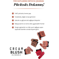 Pastel Cream Blush Blendable 42 Rosery - 4