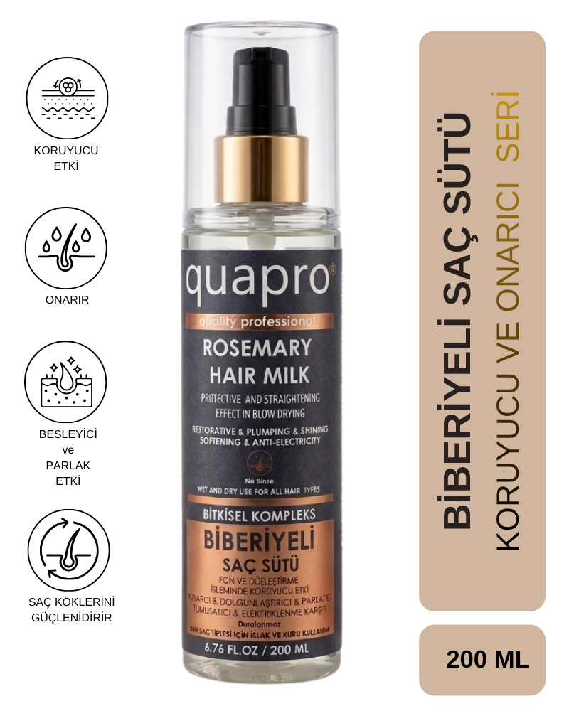 Quapro Biberiyeli Saç Sütü 200 ML - 1