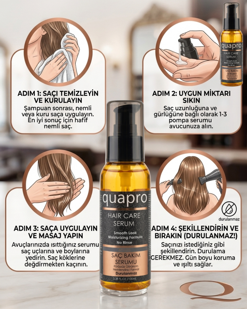 Quapro Saç Serumu Argan 100 ML - 3