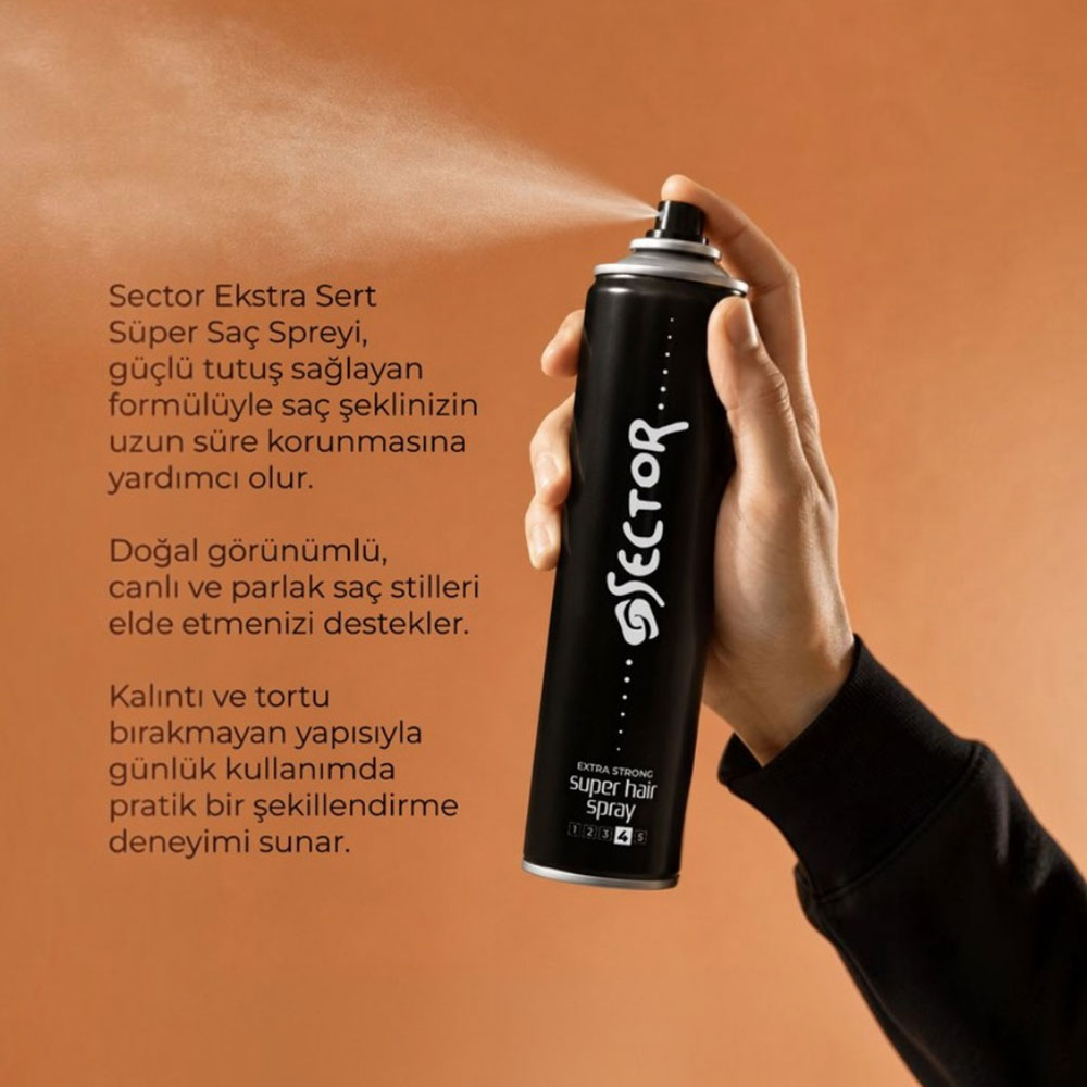 Sector Saç Sprey Extra Strong 400 ML - 3