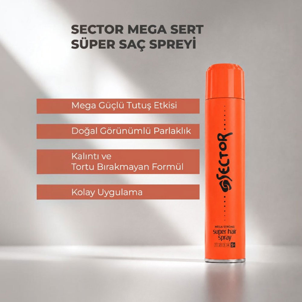 Sector Saç Sprey Mega Strong 400 ML - 2
