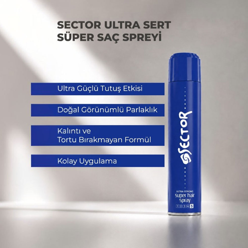 Sector Saç Sprey Ultra Strong 400 ML - SECTOR (1)
