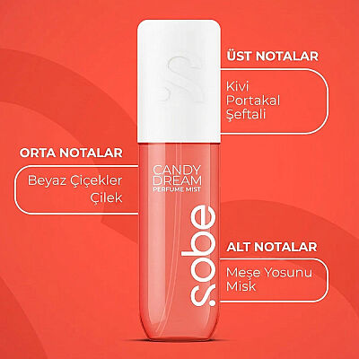 Sobe Saç & Vücut Parfümü Candy Dream 100 ML - 2