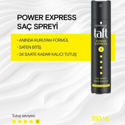Taft Saç Spreyi 5 Power Express 250 ML - TAFT (1)