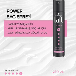 Taft Saç Spreyi 5 Power Kaşmir 250 ML - TAFT (1)