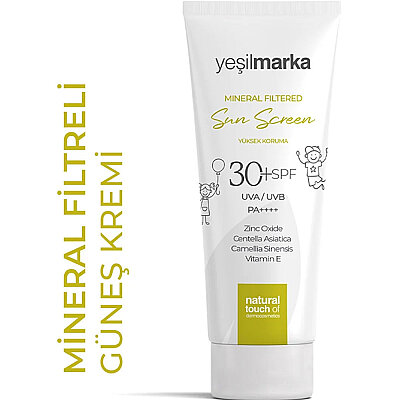 Yeşilmarka Mineral Filtre Çocuk Güneş Kremi 30 Spf 50 ML - 1