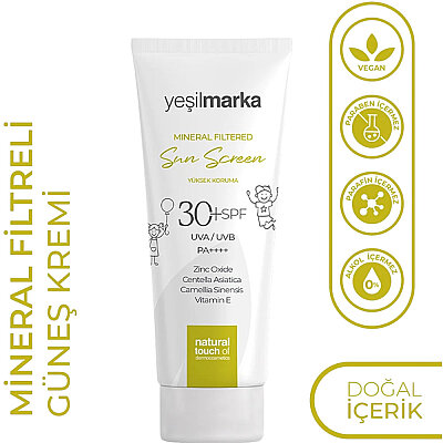 Yeşilmarka Mineral Filtre Çocuk Güneş Kremi 30 Spf 50 ML - 2
